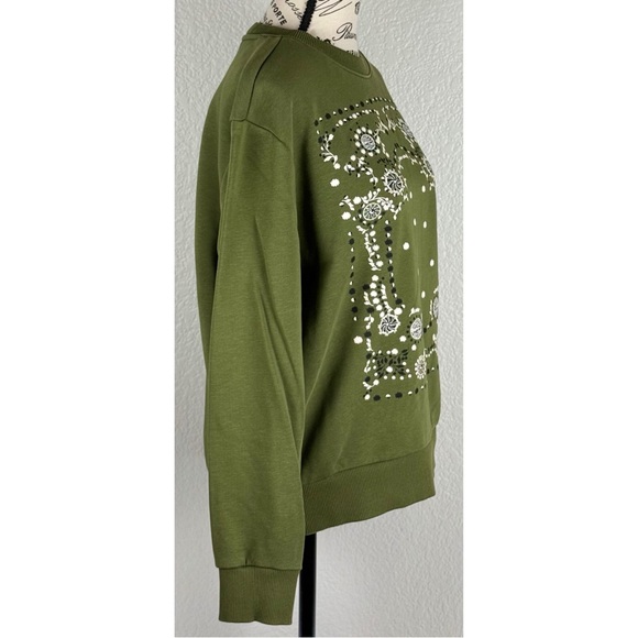 Scotch & Soda Green Embellished Crew Neck Sweater, size Small - Picture 3 of 13